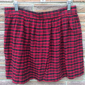 NWOT Forever 21 plaid mini flannel skater skirt